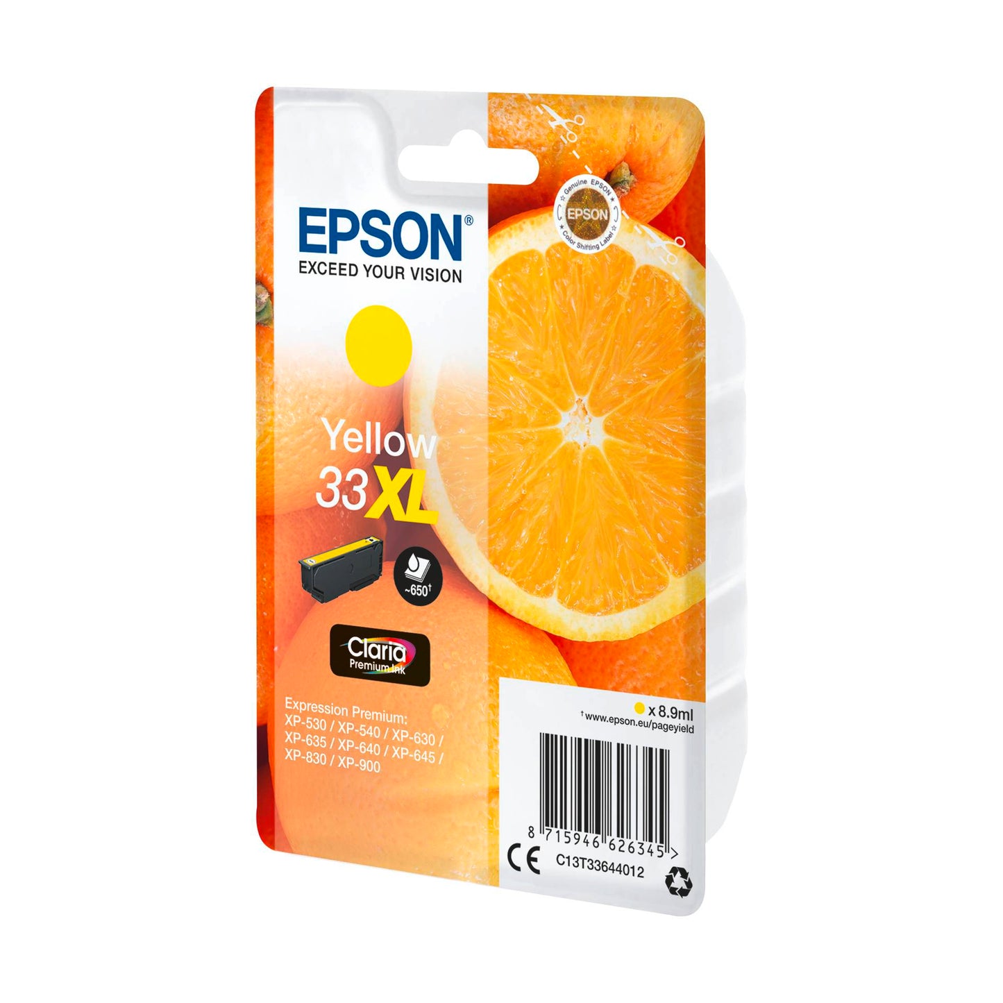 Epson ink cartridge yellow Claria Premium 33 XL T 3364