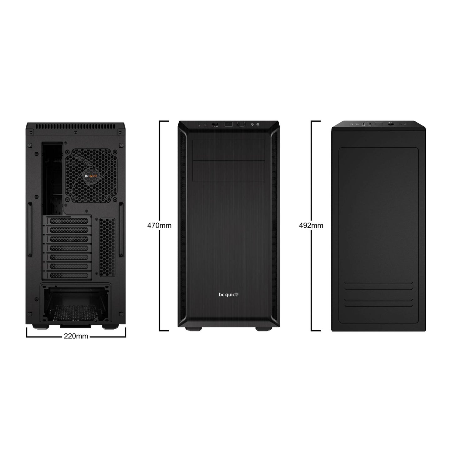 be quiet! PURE BASE 600 Black housing