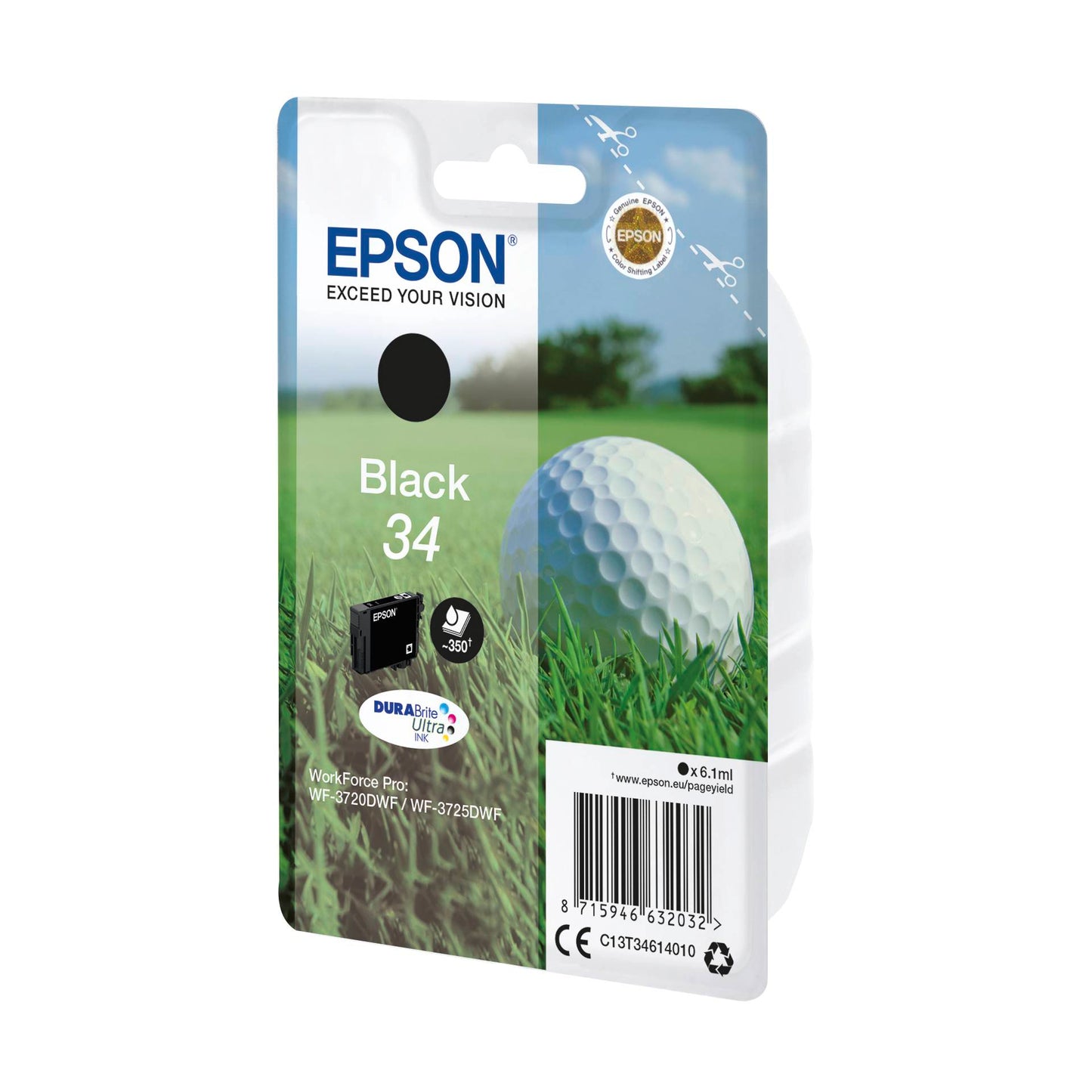 Epson ink cartridge black DURABrite Ultra Ink 34 T 3461