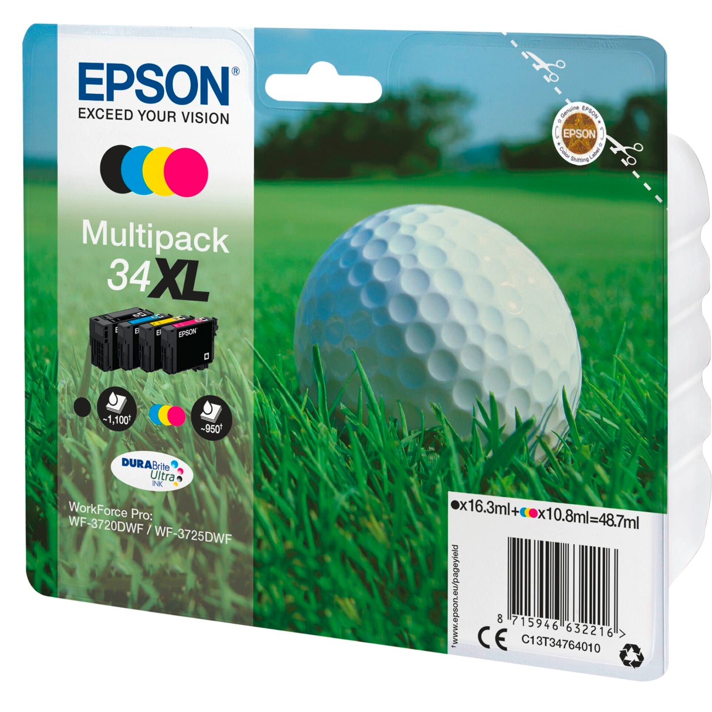 Epson DURABrite Ultra Multipack (4 colors) 34 XL T 3476