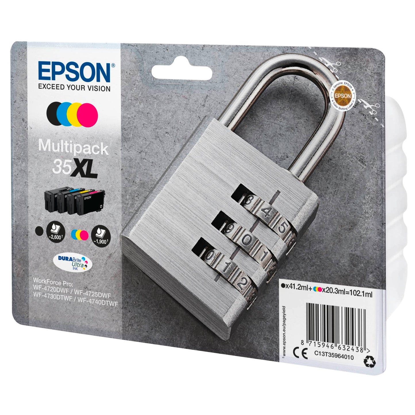 Epson DURABrite Ultra Multipack (4 colors) 35 XL T 3596