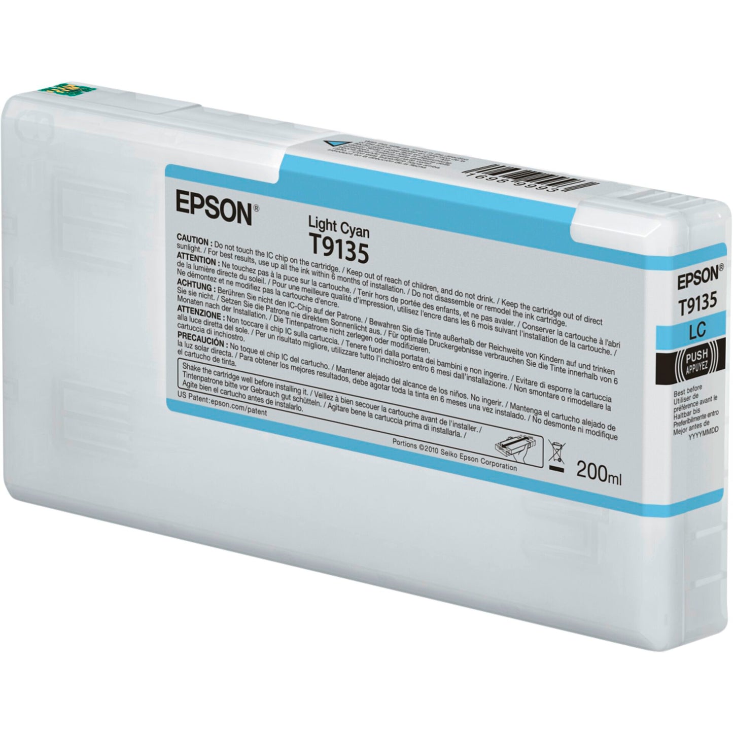 Epson ink cartridge light cyan T 913 200 ml T 9135