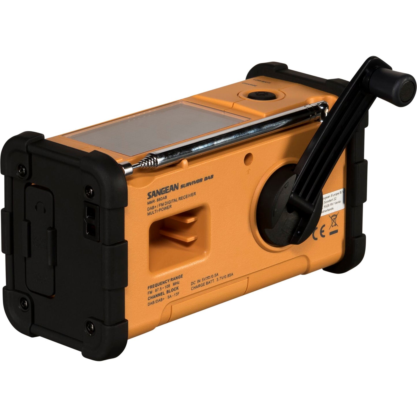 Sangean MMR-88 DAB+ yellow Emergency/Crank/Solar Radio