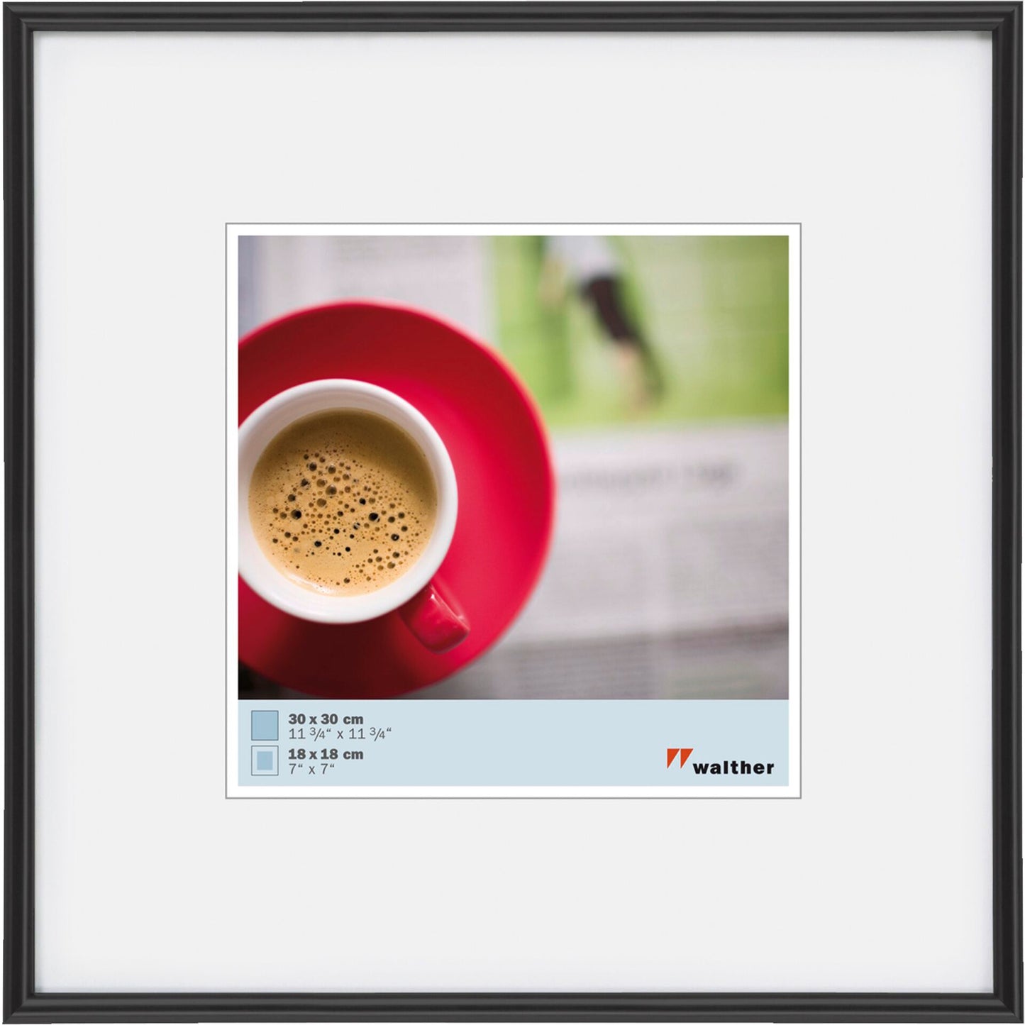 Walther Galeria 30x30 Resin black KB330H