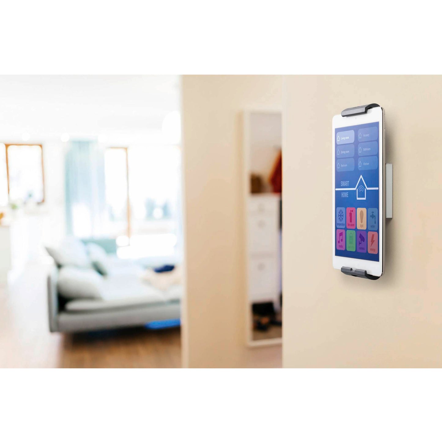 Durable Tablet Holder WALL metallic silver 8933-23