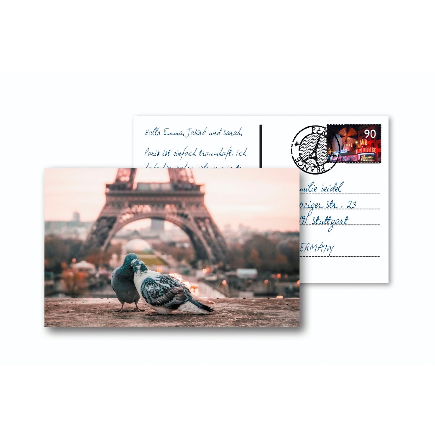 Herma Postcard labels white 95x145 10 labels 7758