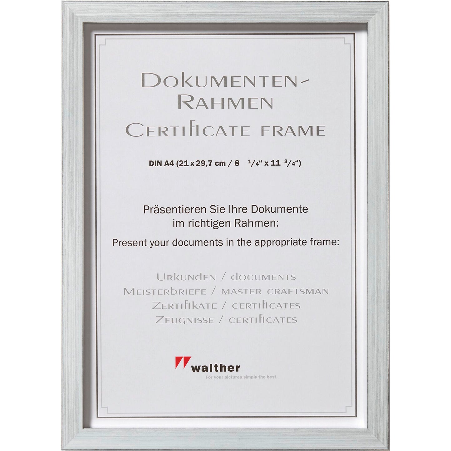 Walther Construction 21x29,7 Resin silver DIN A4 JK130S