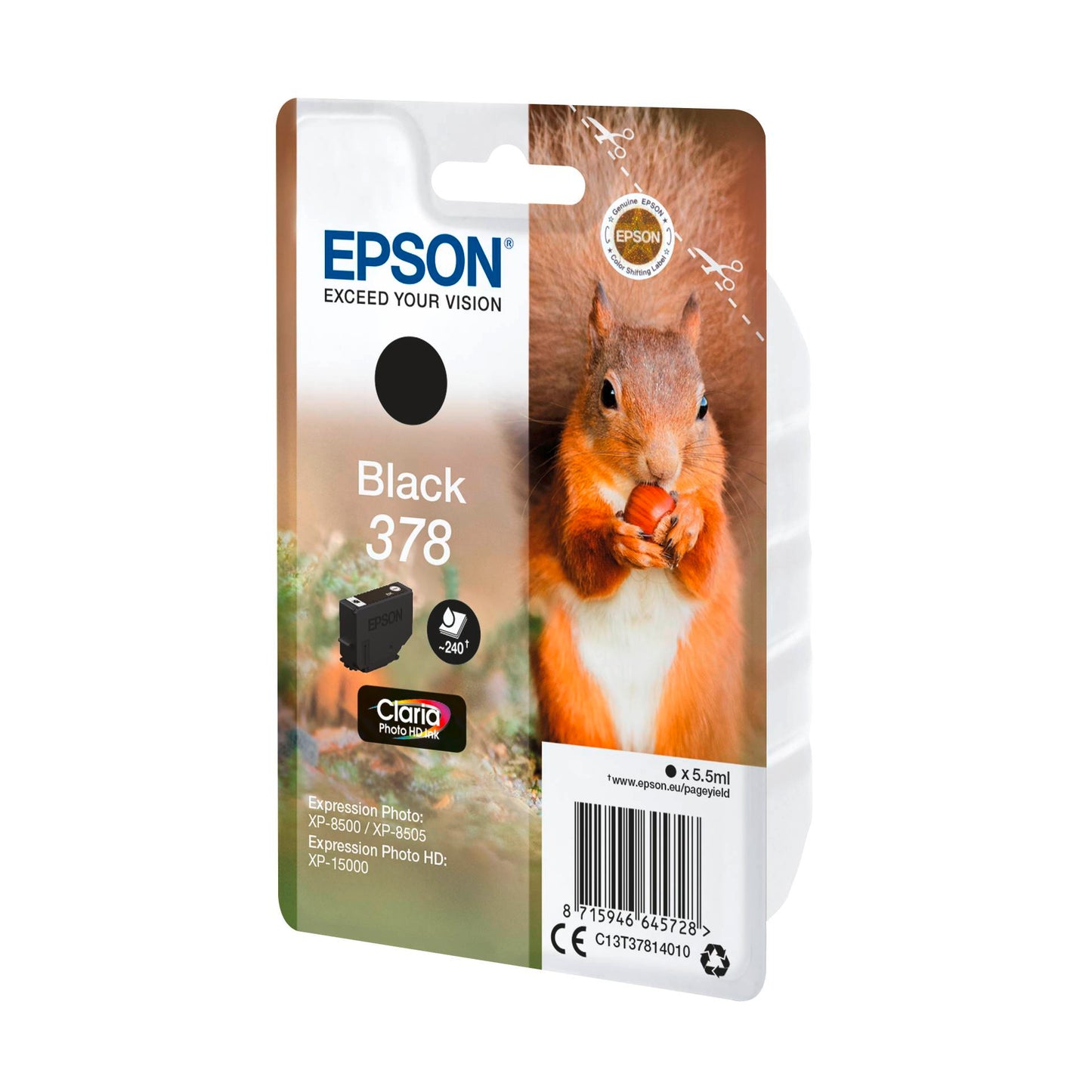 Epson ink cartridge black Claria Photo HD 378 T 3781