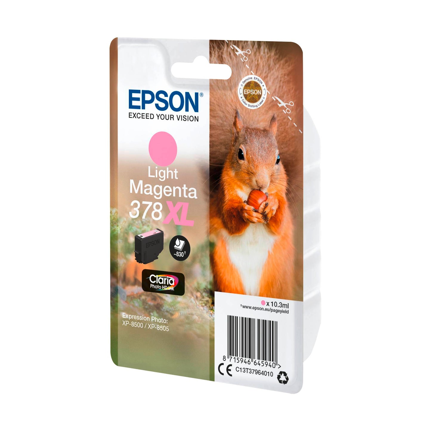 Epson ink cartridge 378 XL light magenta Claria Photo HD T 3796