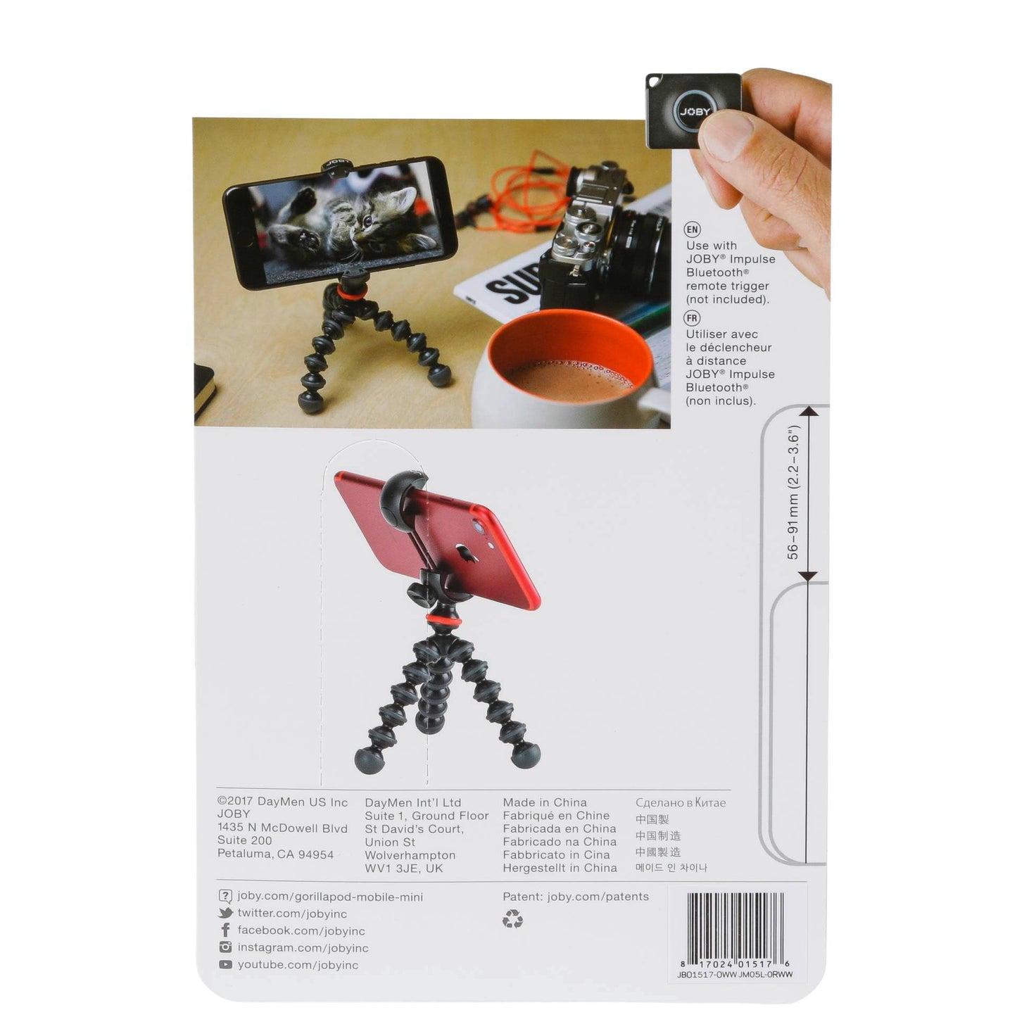 Joby GorillaPod Mobile Mini black/charcoal