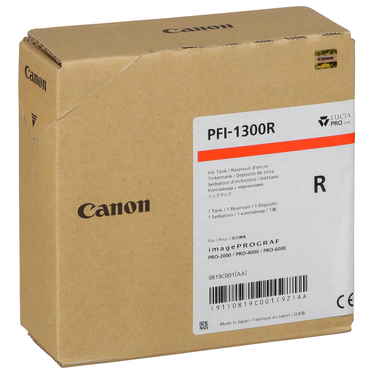 Canon PFI-1300 ink red 330 ml