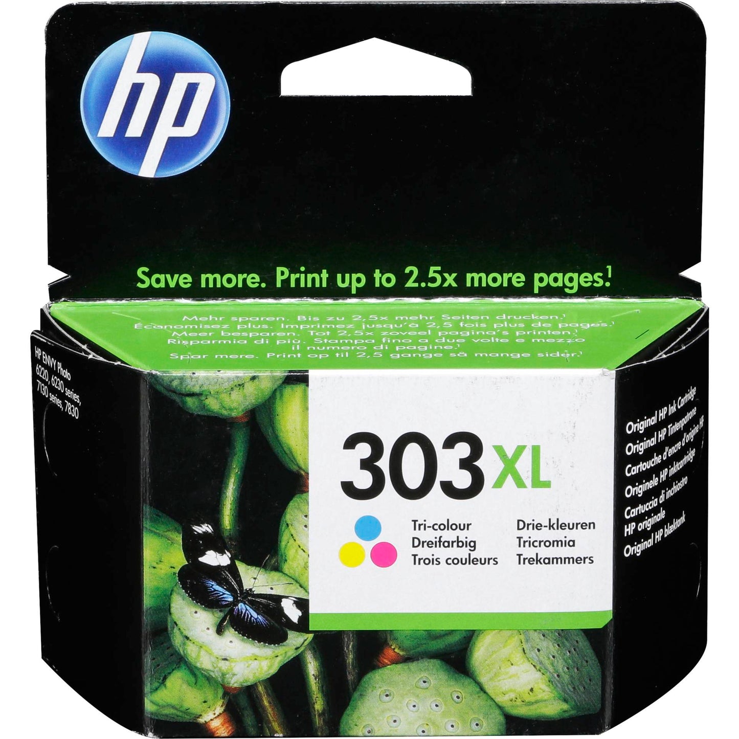 HP T6N03AE ink cartridge 3-colors No. 303 XL