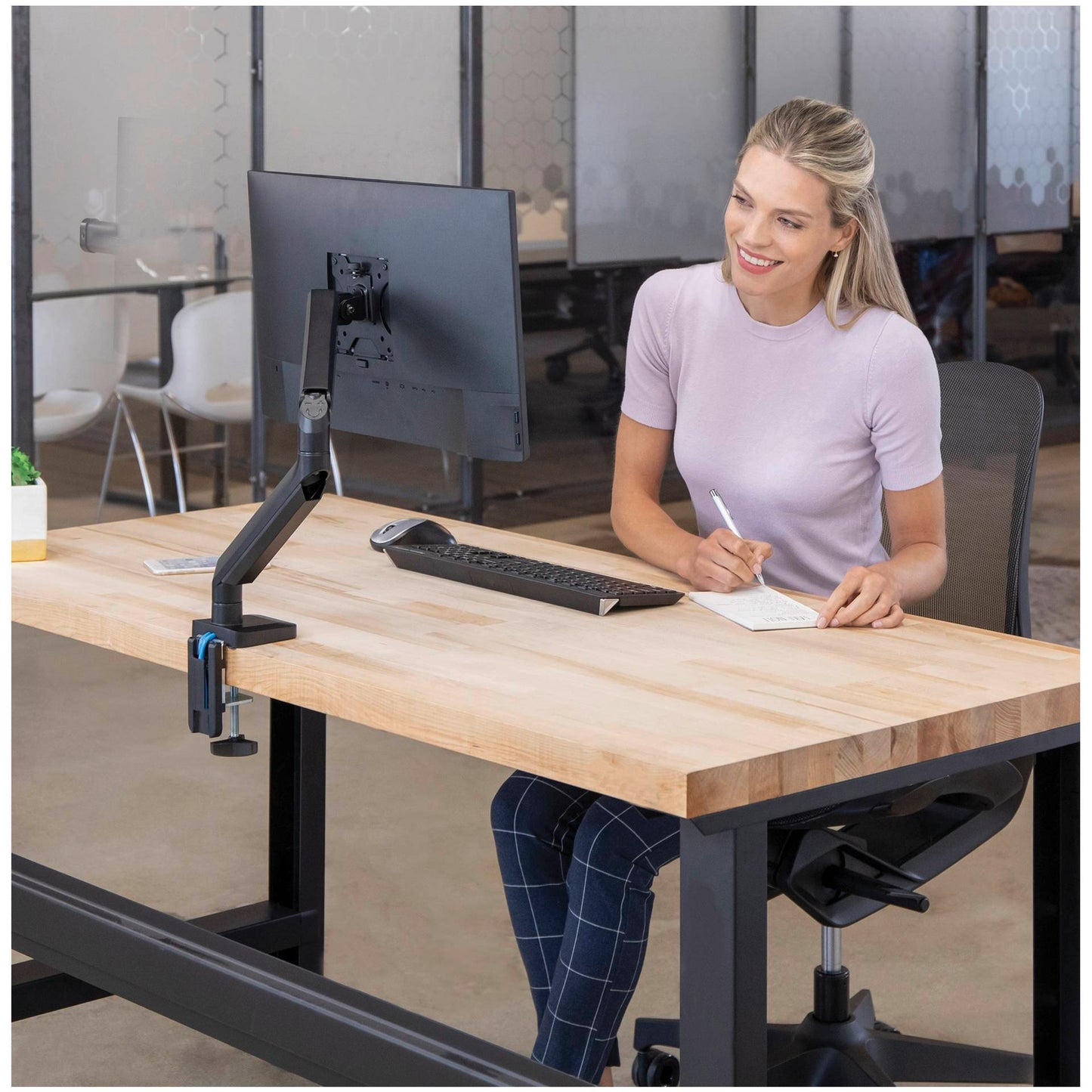 Fellowes Platinum Series Single Monitor Arm black