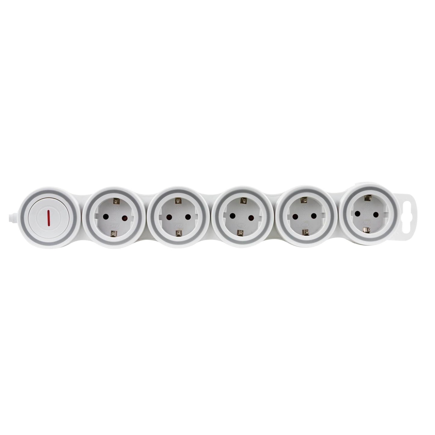 REV Power Socket Strip Supraflex white, 1,4m Extension 0015520115