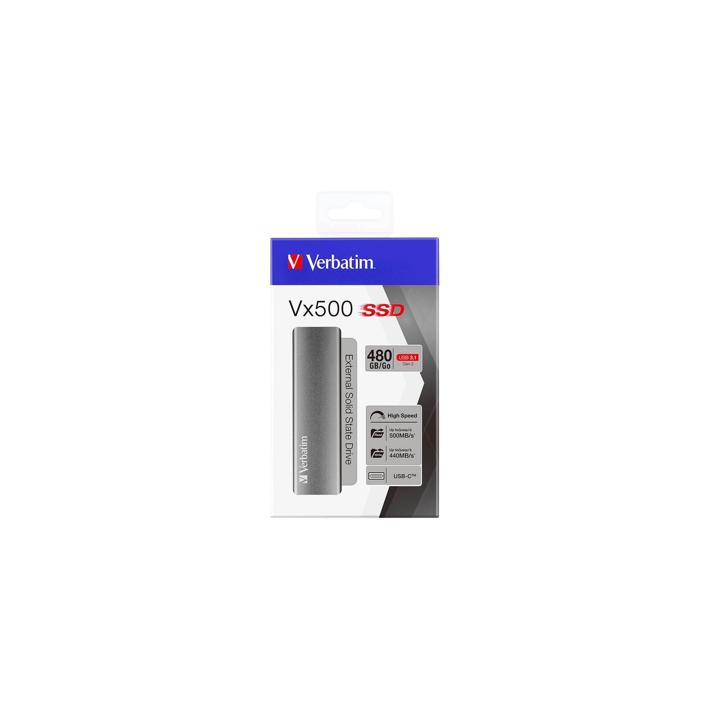 Verbatim Store n Go Vx500 480GB SSD USB 3.1 47443