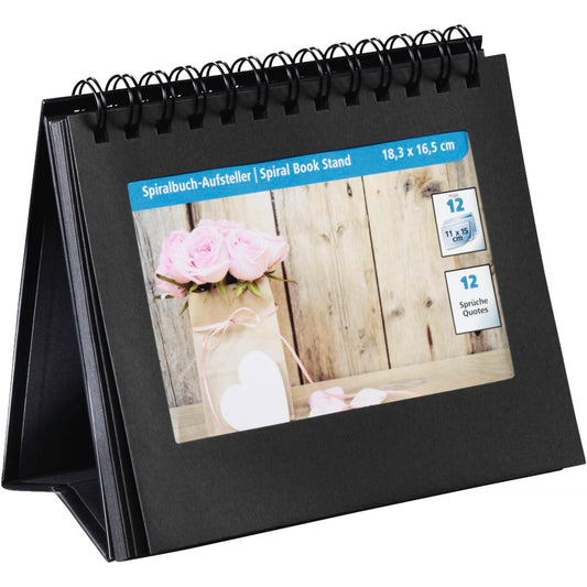 Hama Spiral Book Stand     11x15 for 12 Photos, black 2470