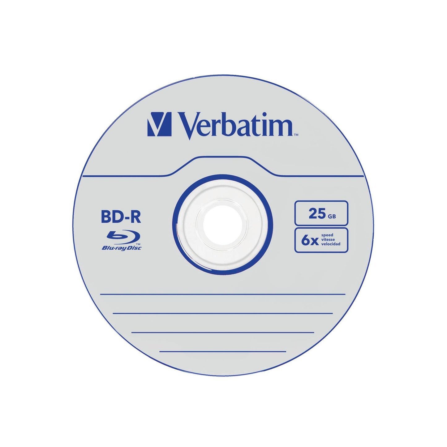 1x5 Verbatim BD-R Blu-Ray 25GB 6x Speed Jewel Case