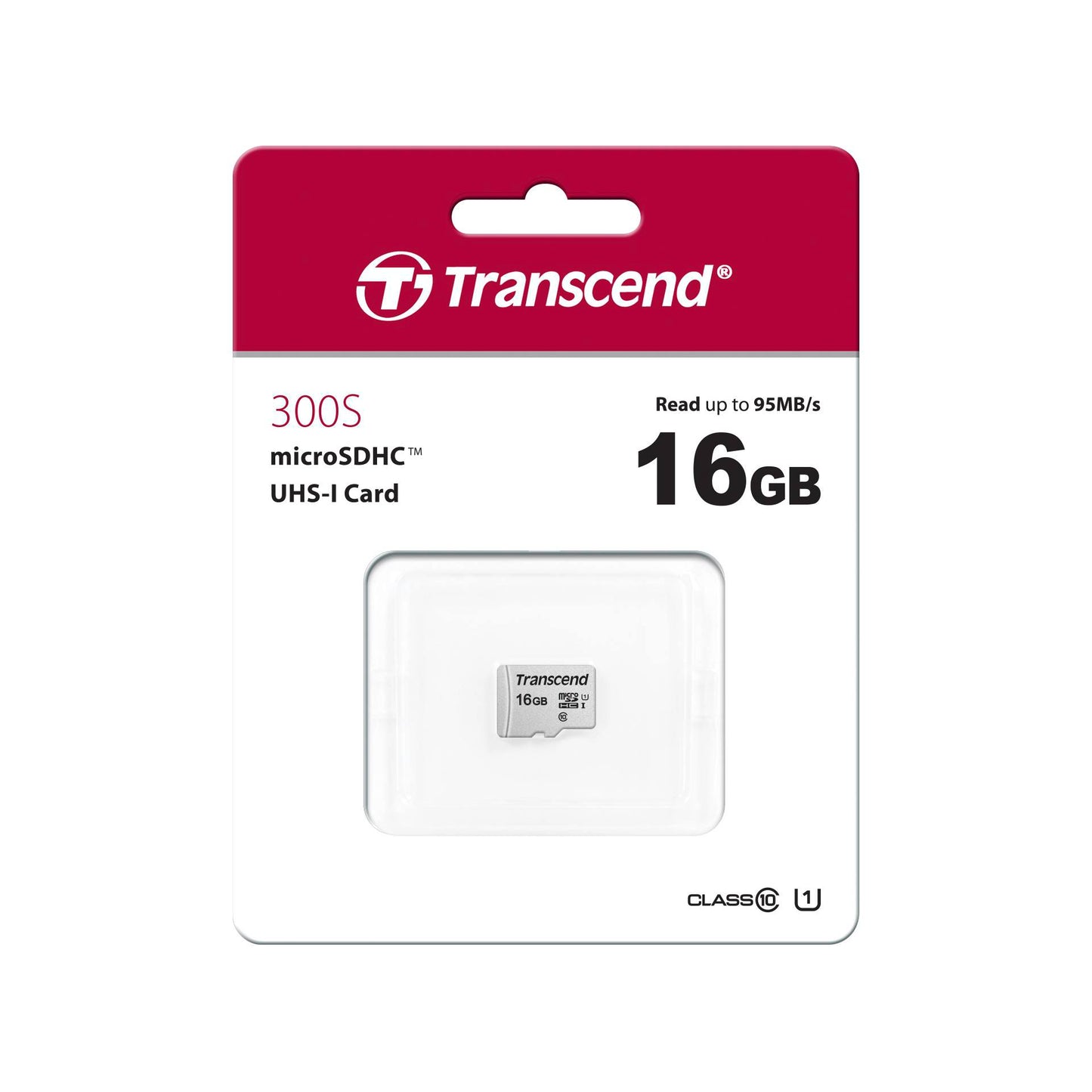 Transcend microSDHC 300S 16GB Class 10 UHS-I U1