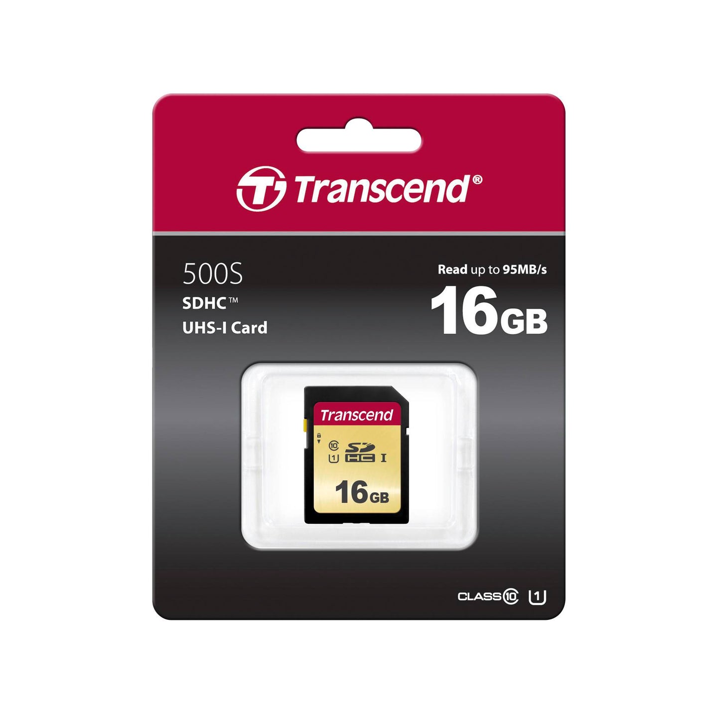 Transcend SDHC 500S 16GB Class 10 UHS-I U1 V30
