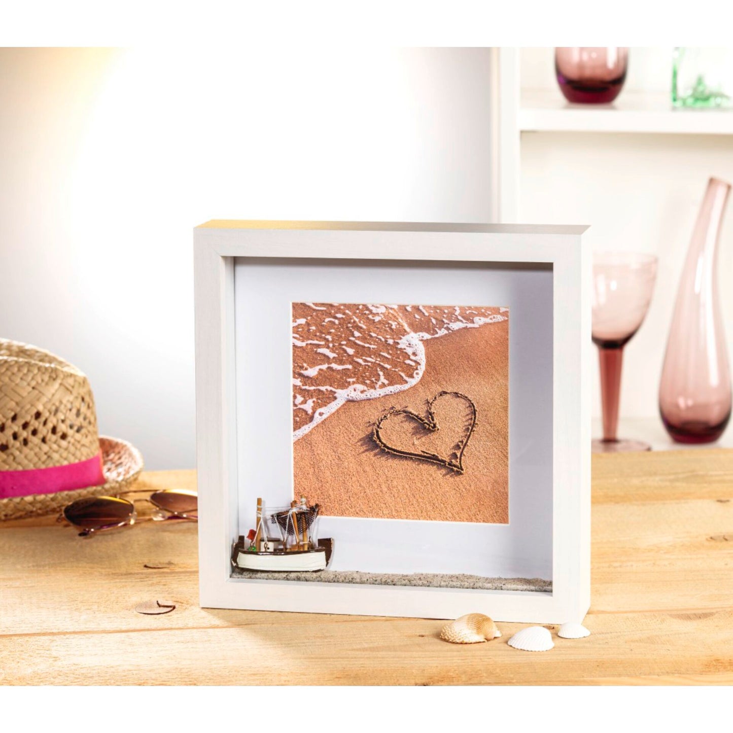 Hama Scala 3D white 23x23 Portrait Wood Passepartout 59777
