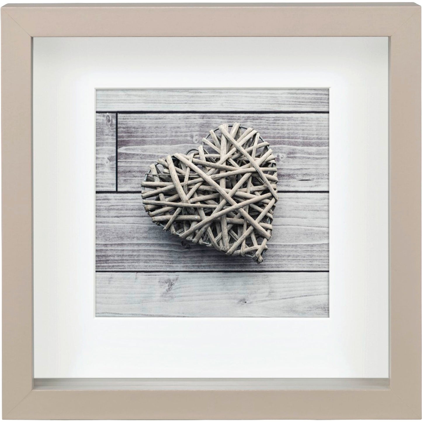 Hama Scala 3D taupe 23x23 Portrait Wood Passepartout 59778