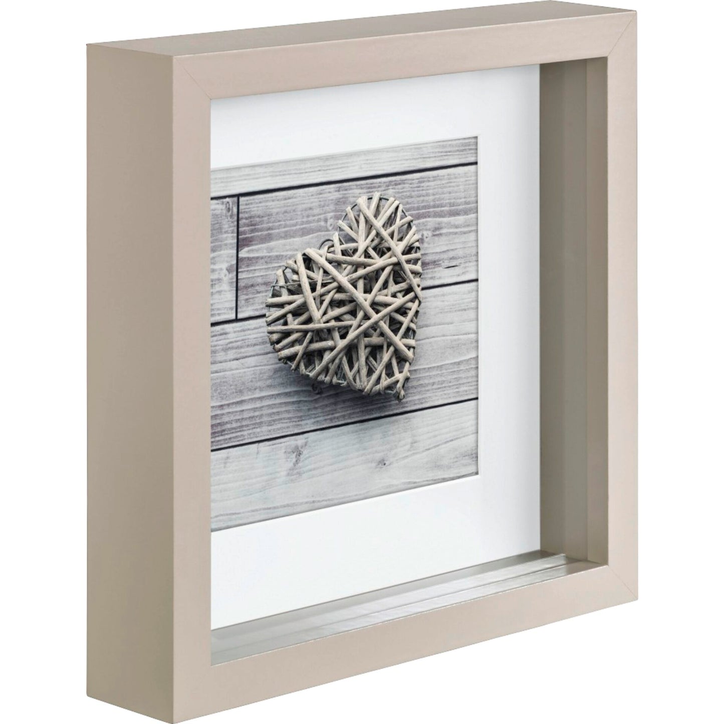 Hama Scala 3D taupe 23x23 Portrait Wood Passepartout 59778