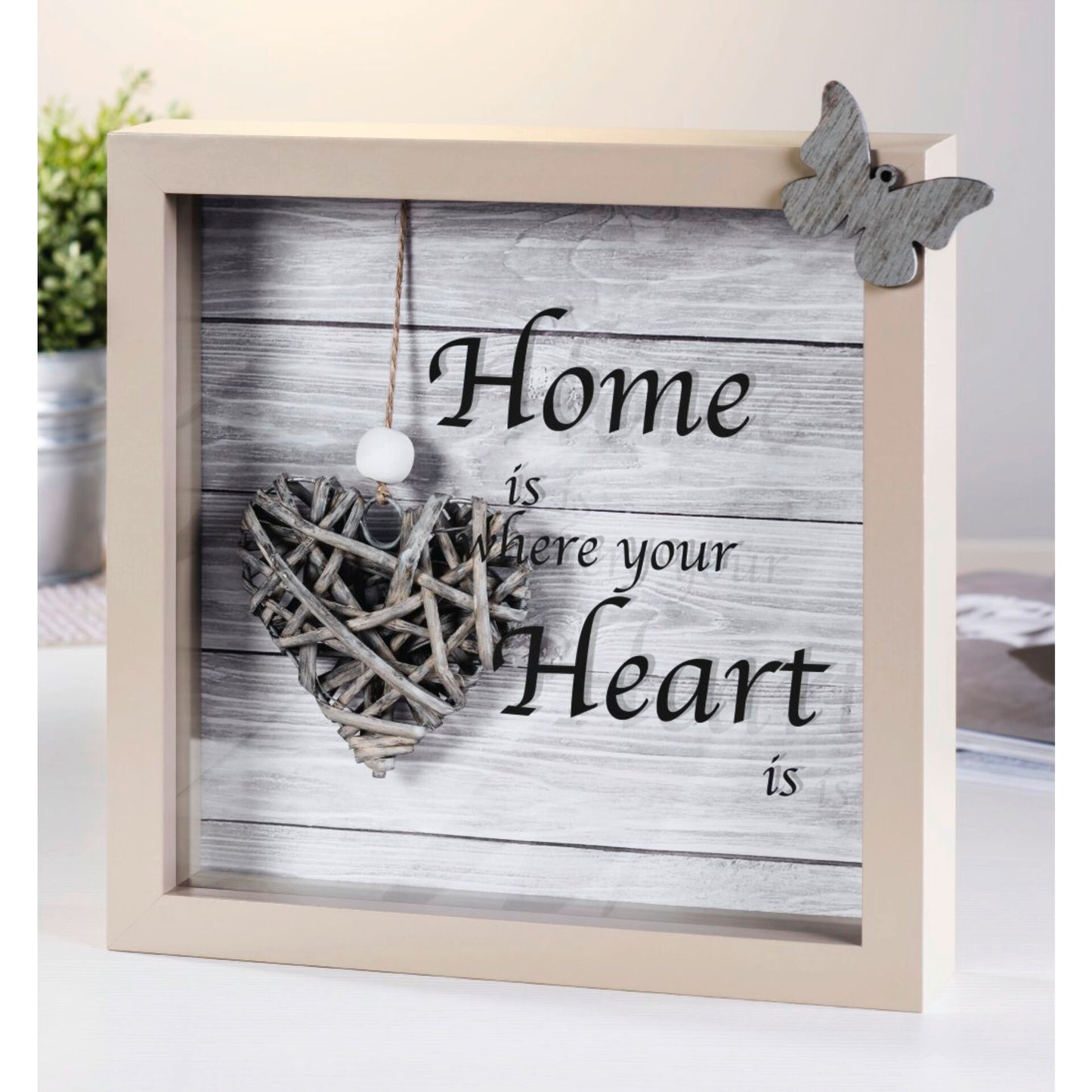 Hama Scala 3D taupe 23x23 Portrait Wood Passepartout 59778