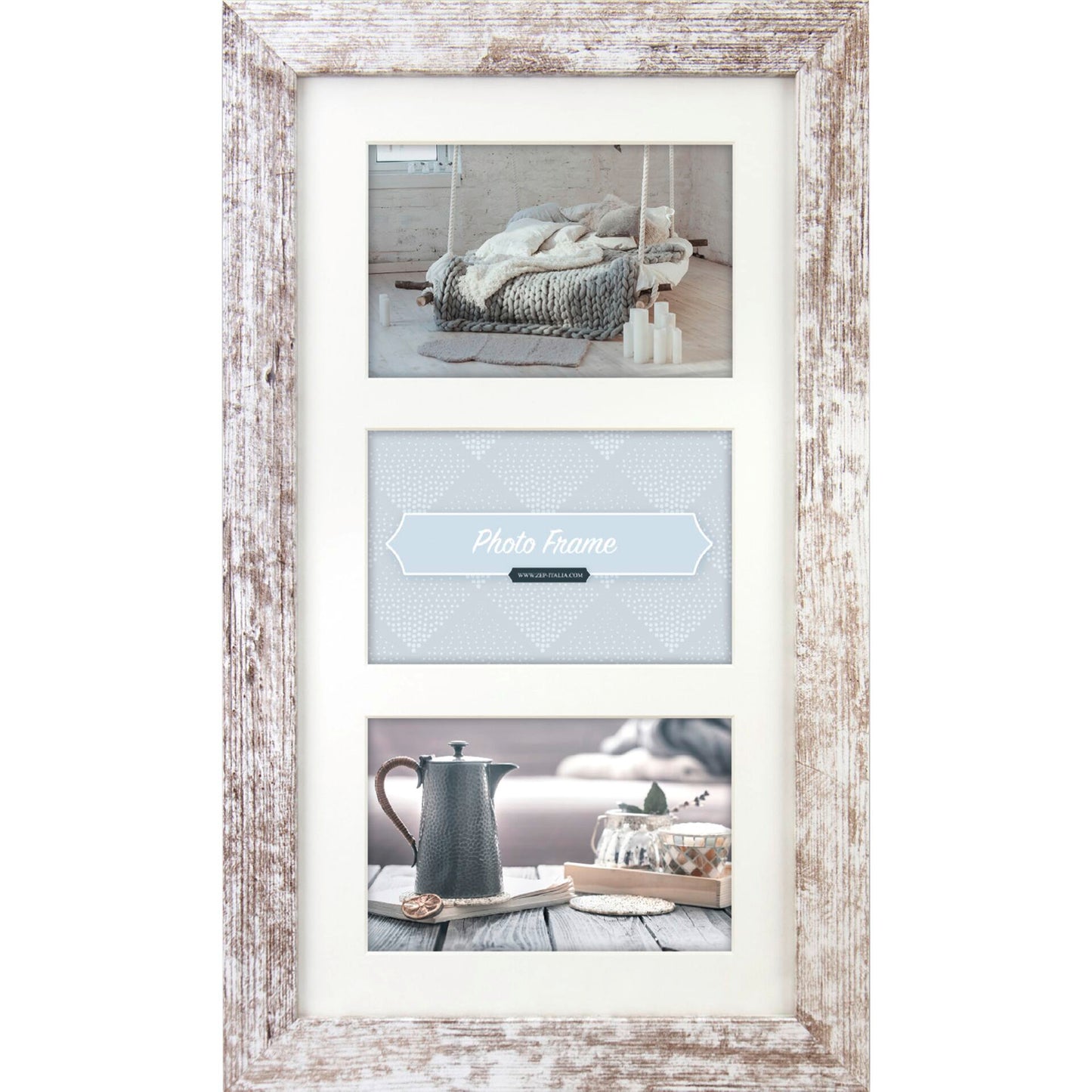ZEP Nelson 6 3x10x15 Wood Frame 3Q white/brown V23106