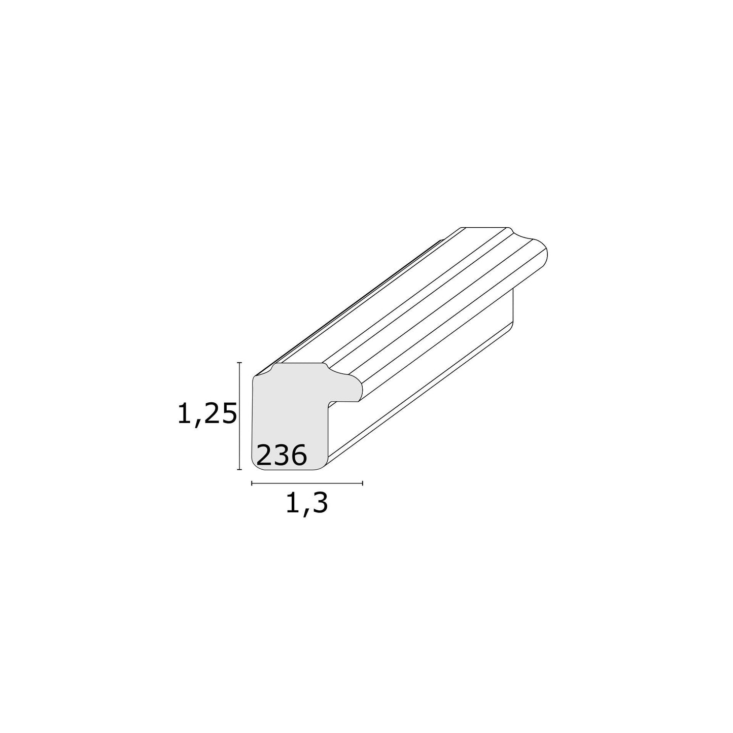 Deknudt S236K2 DIN A4 21x29,7 Wooden Frame in black