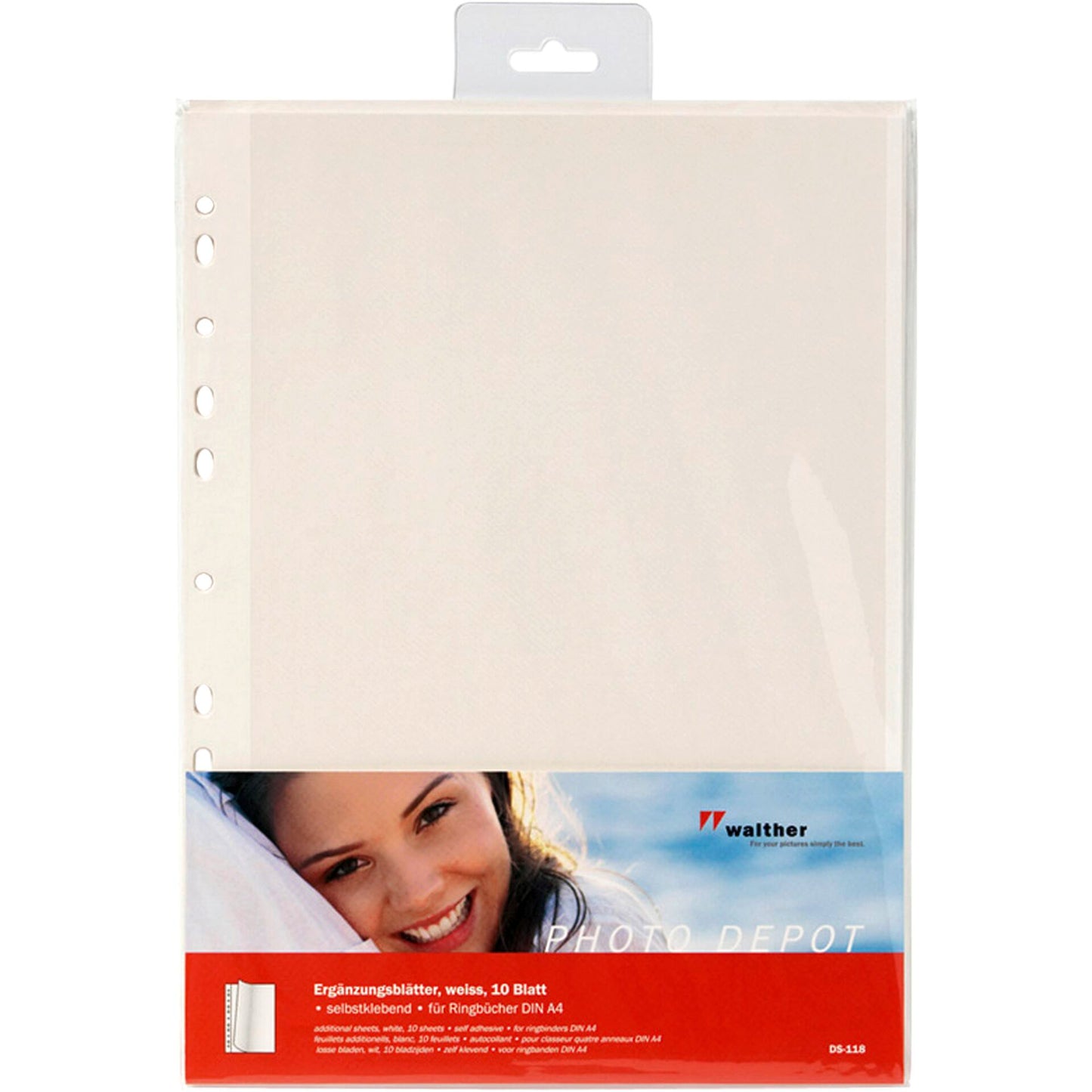 Walther Photo Papers 10 pages selbstklebend, white DS118