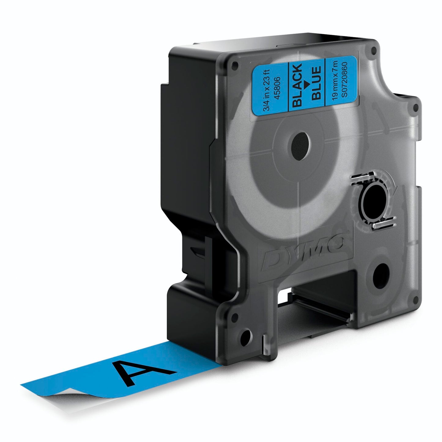 Dymo D1 19mm black/blue labels 45806
