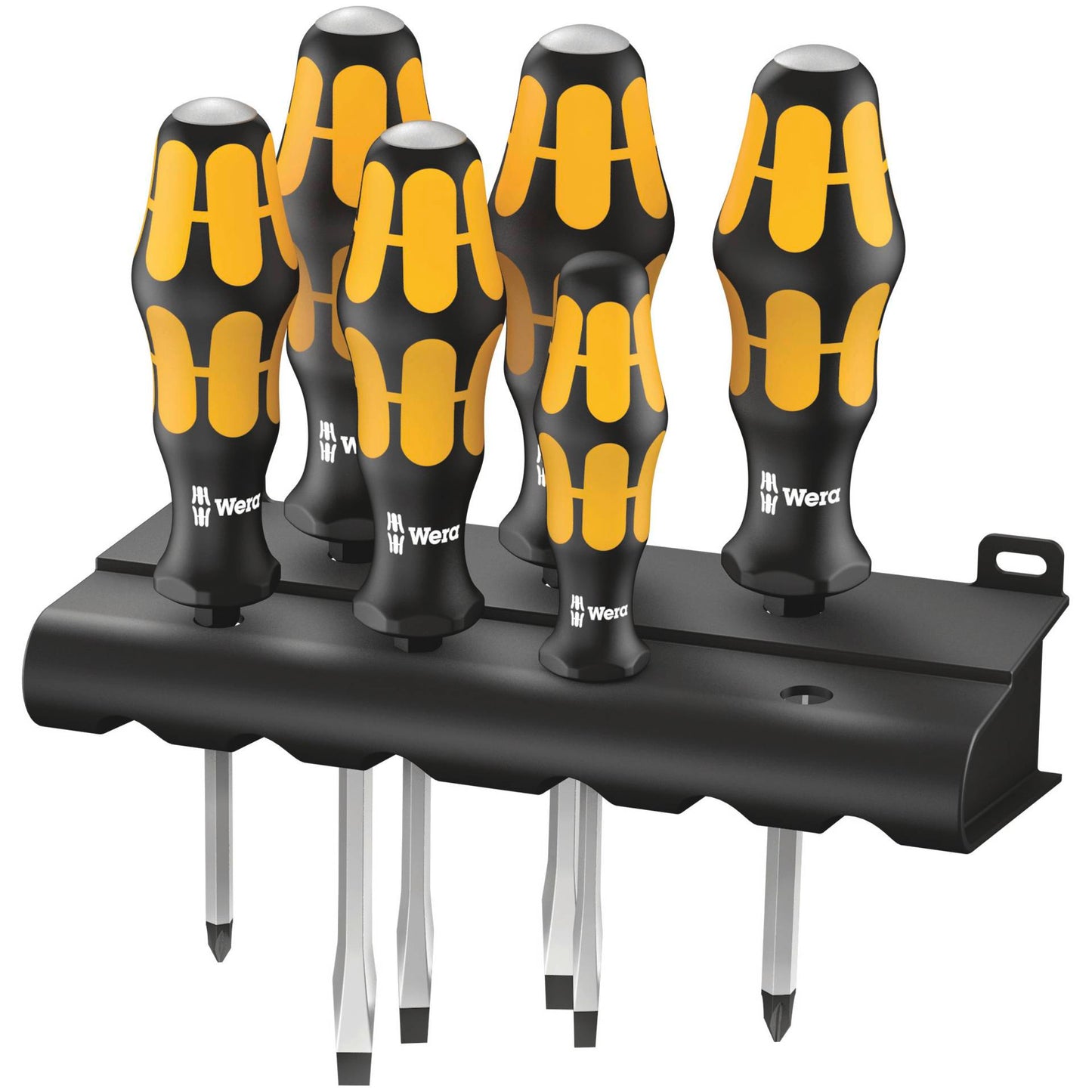 WERA 932/6 Kraftform Screwdriver Set with Rack