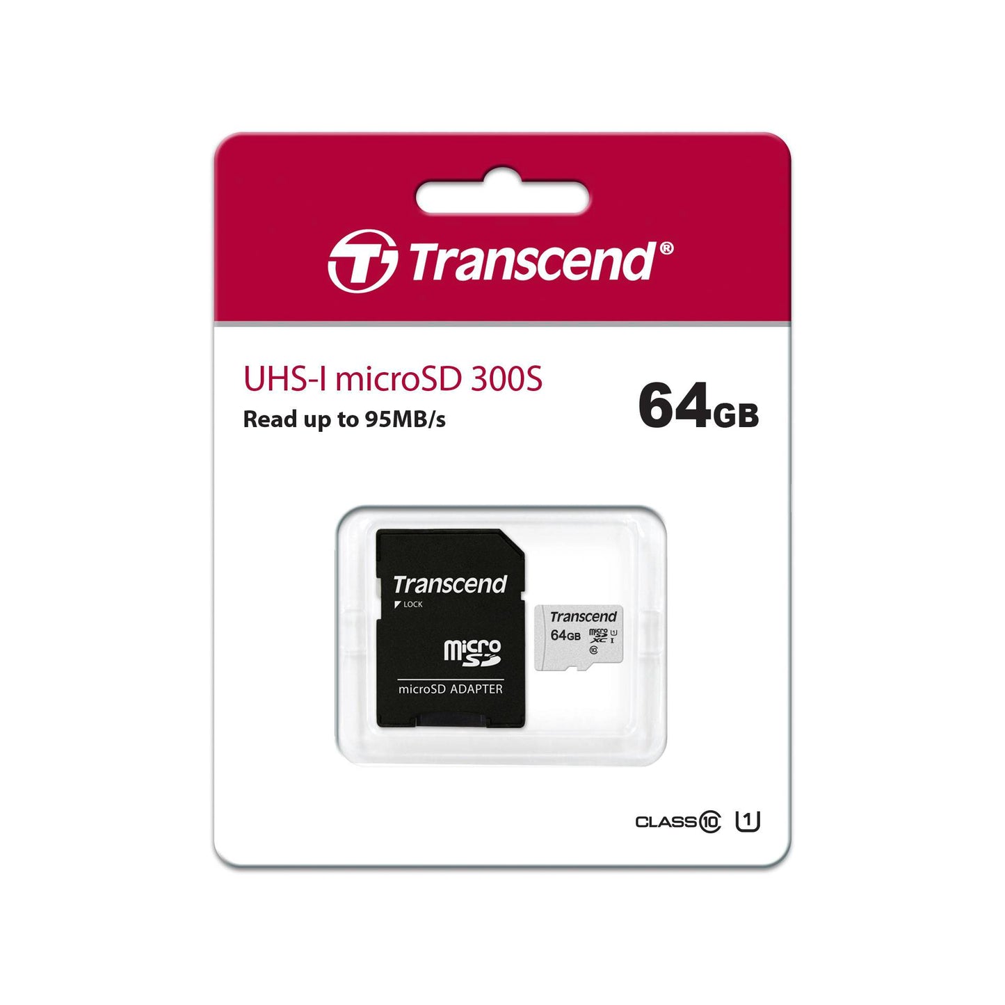 Transcend microSDXC 300S-A 64GB Class 10 UHS-I U1
