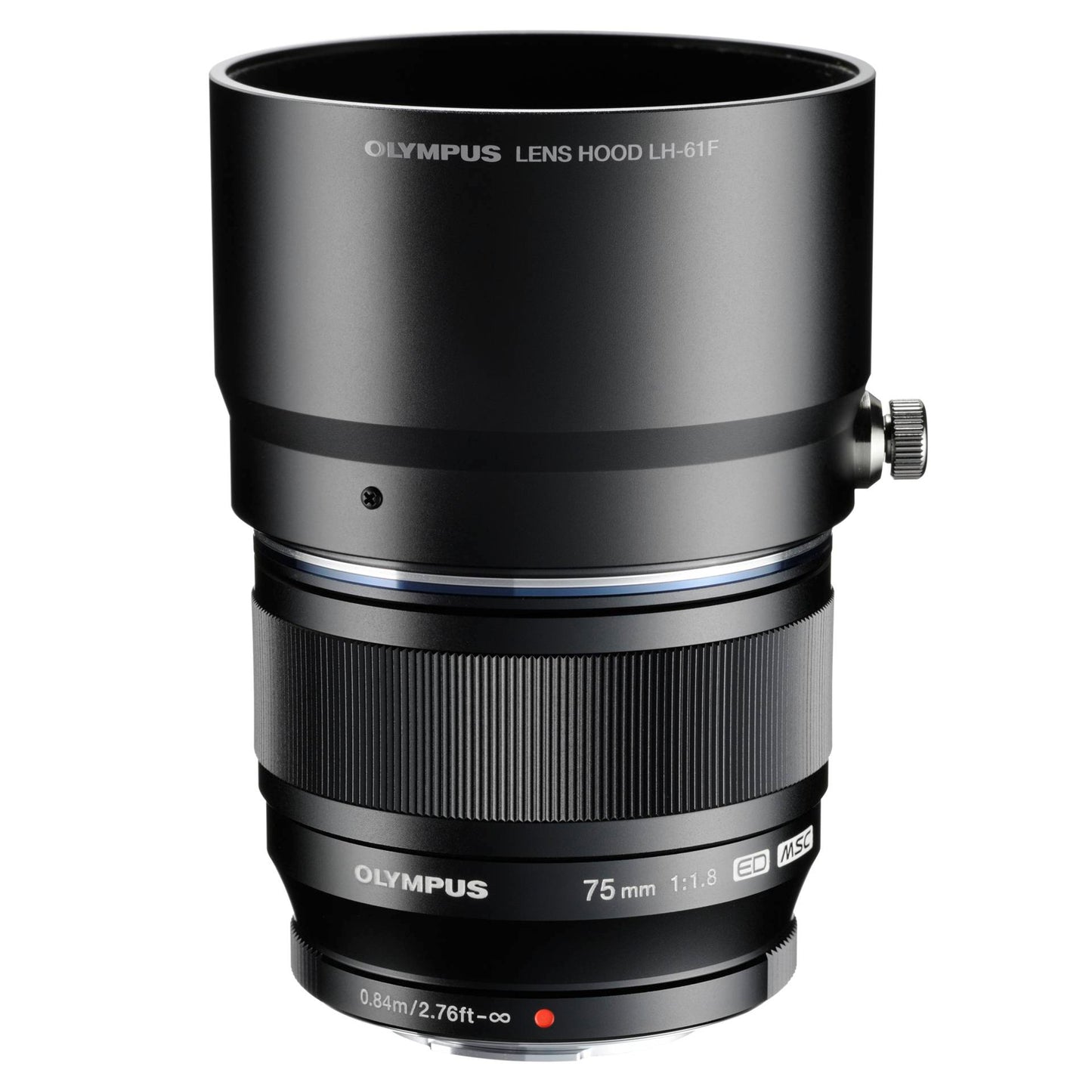 Olympus LH-61F Lens Hood for M7518 black metal