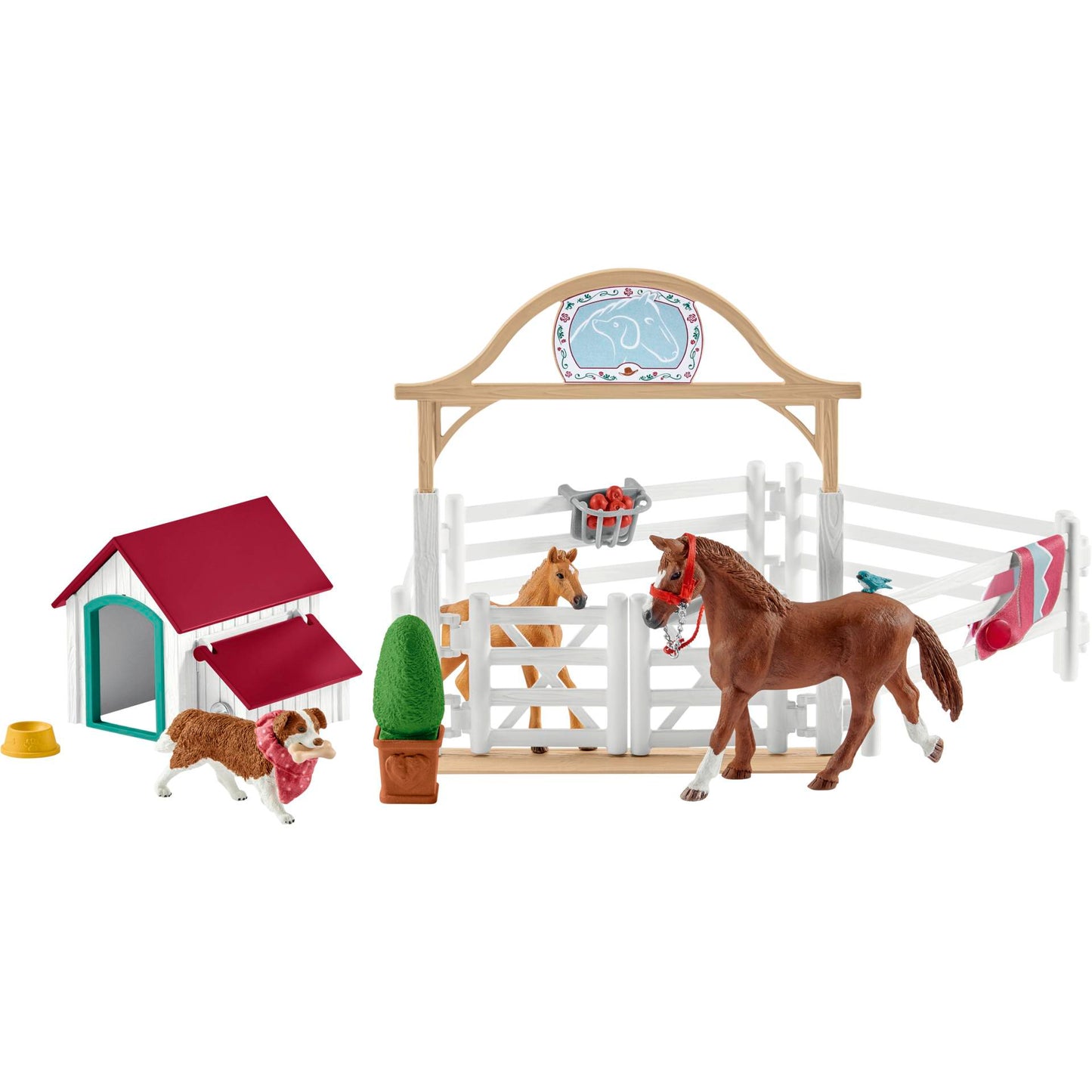 Schleich Horse Club 42458 Hannah's guest horses with Ruby