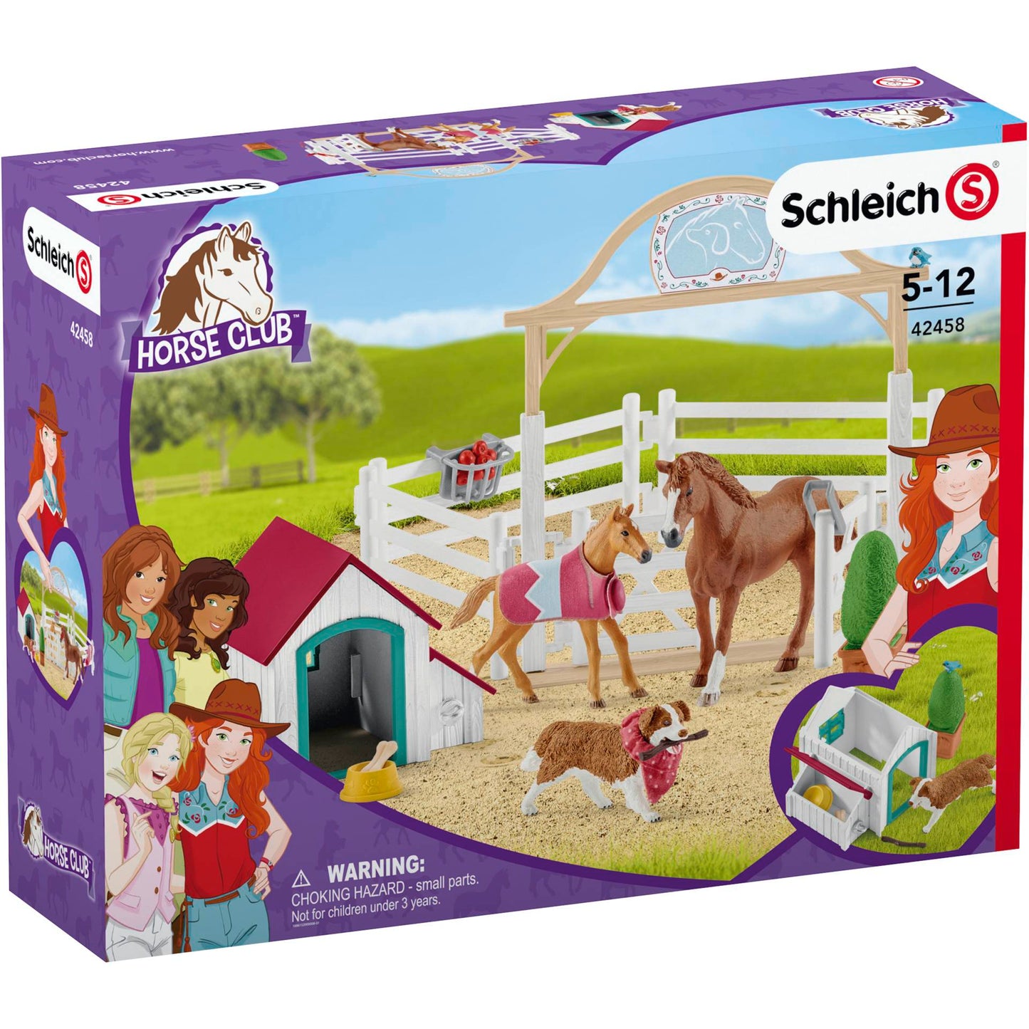 Schleich Horse Club 42458 Hannah's guest horses with Ruby