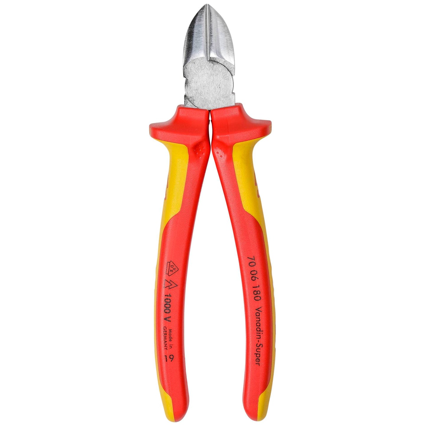 KNIPEX Diagonal Cutter chrome plated 180 mm