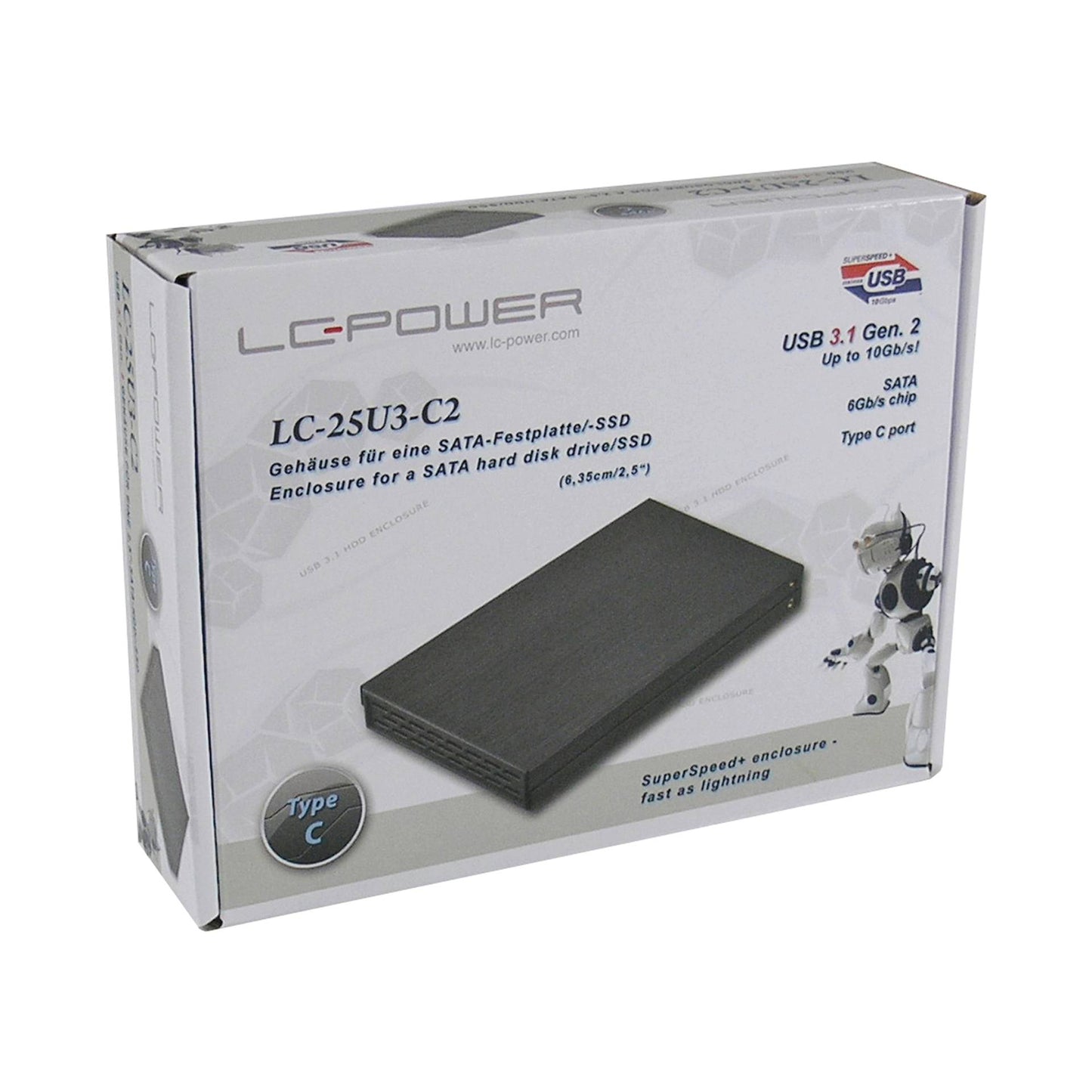 LC-Power LC-25U3-C2 USB 3.1 Typ C / 2,5 SATAIII
