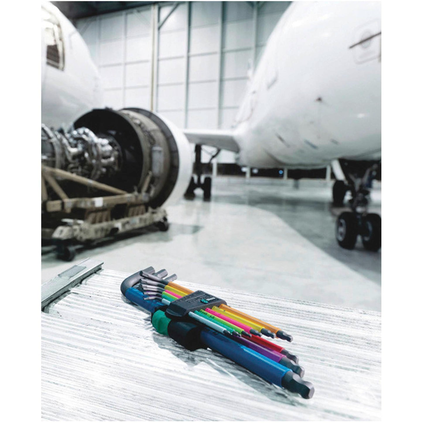 WERA 950/9 Hex-Plus HF 1 L-key set, Blacklaser
