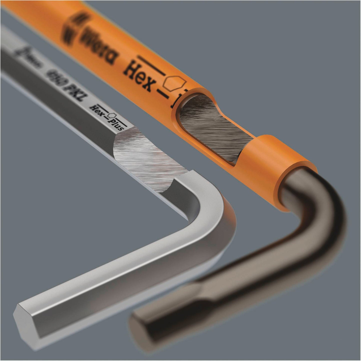 WERA 950/9 Hex-Plus HF 1 L-key set, Blacklaser