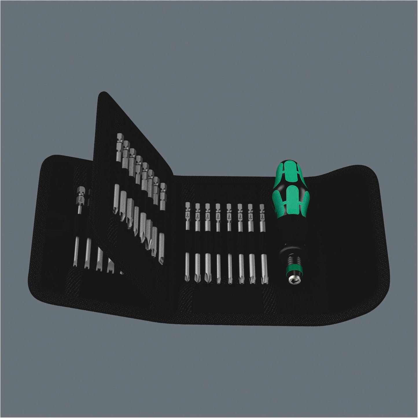 WERA Kraftform Kompakt 62 Pouch with 89 mm-long bits