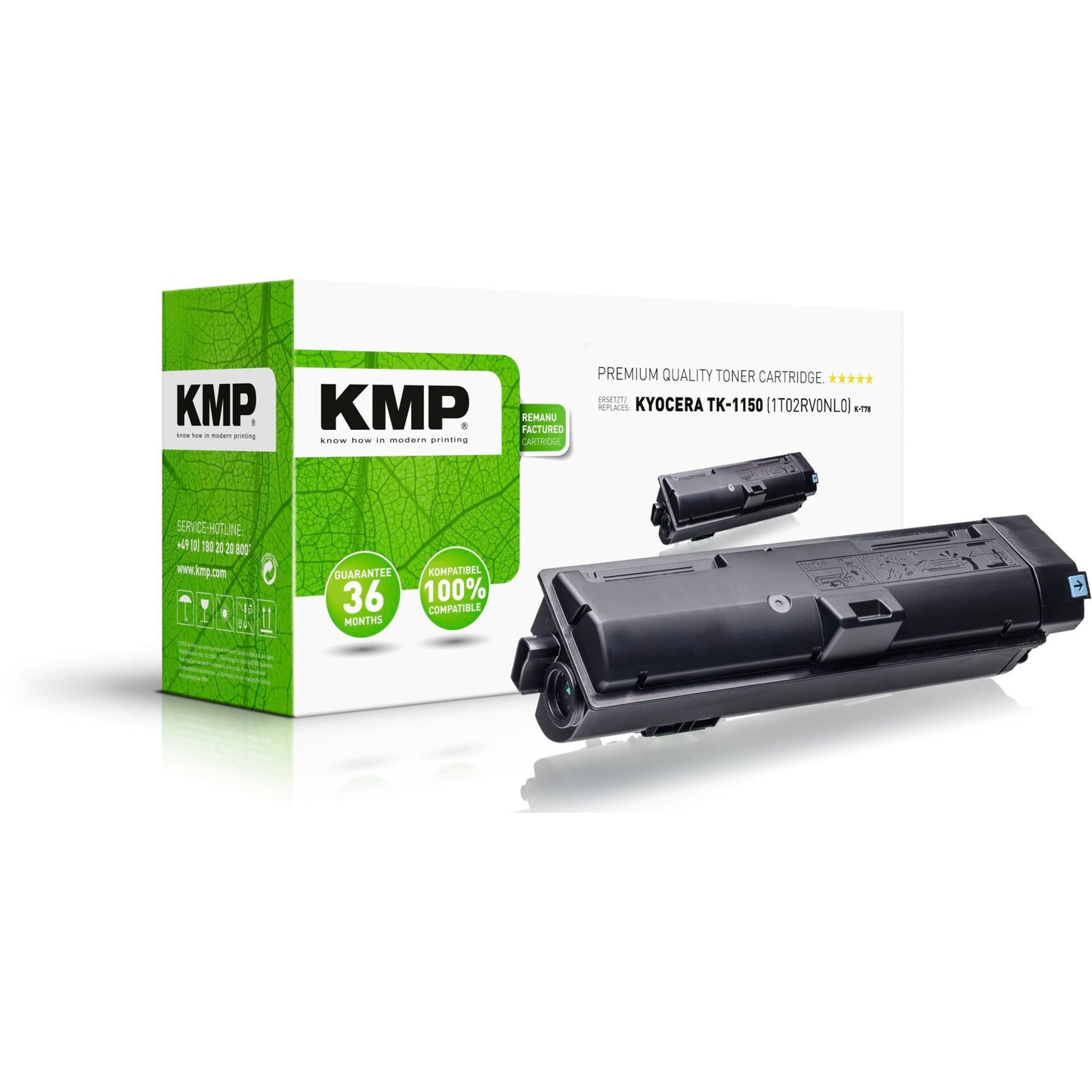 KMP K-T78 Toner black compatible with Kyocera TK-1150