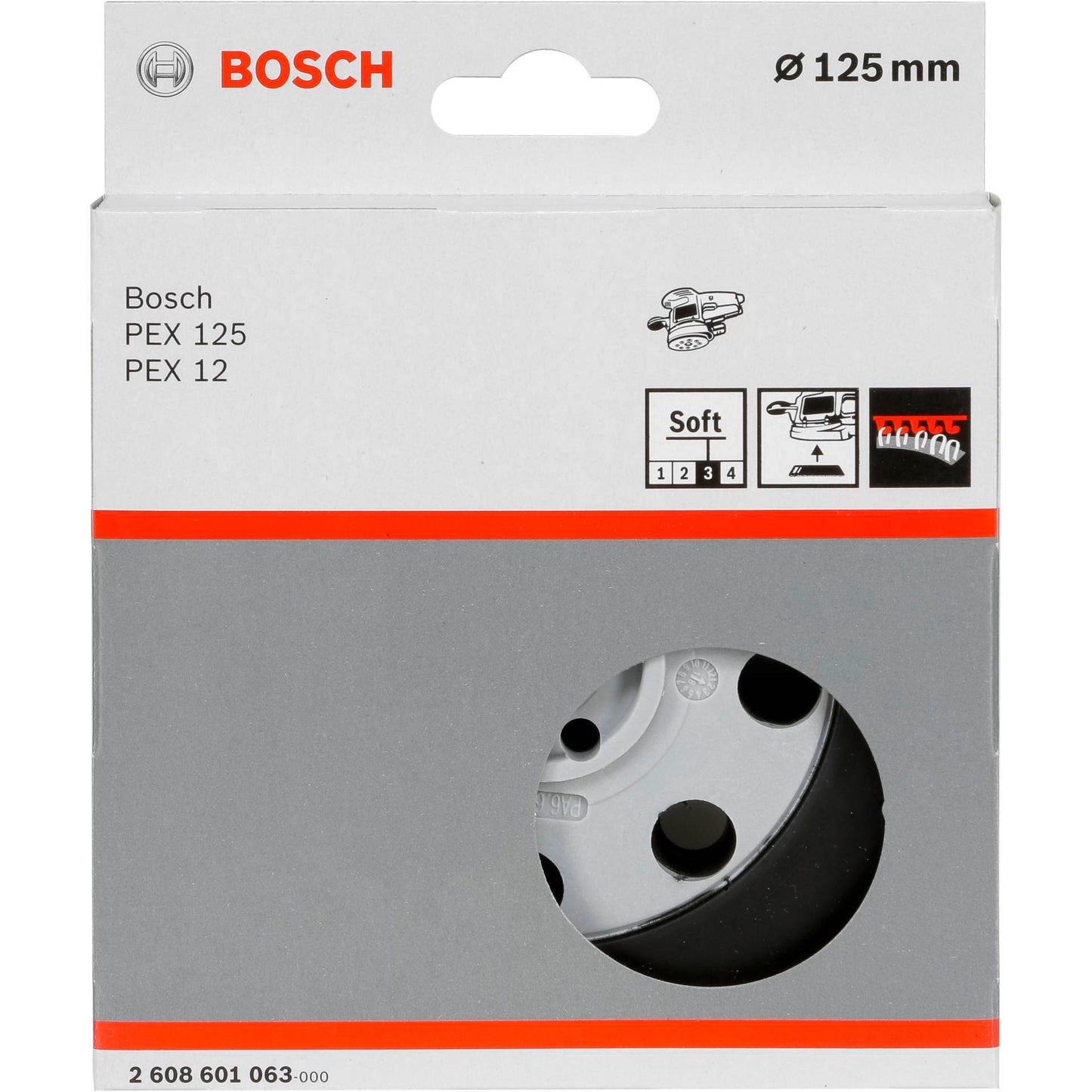 Bosch Sanding Pad 8-holes soft for PEX 12/125/400