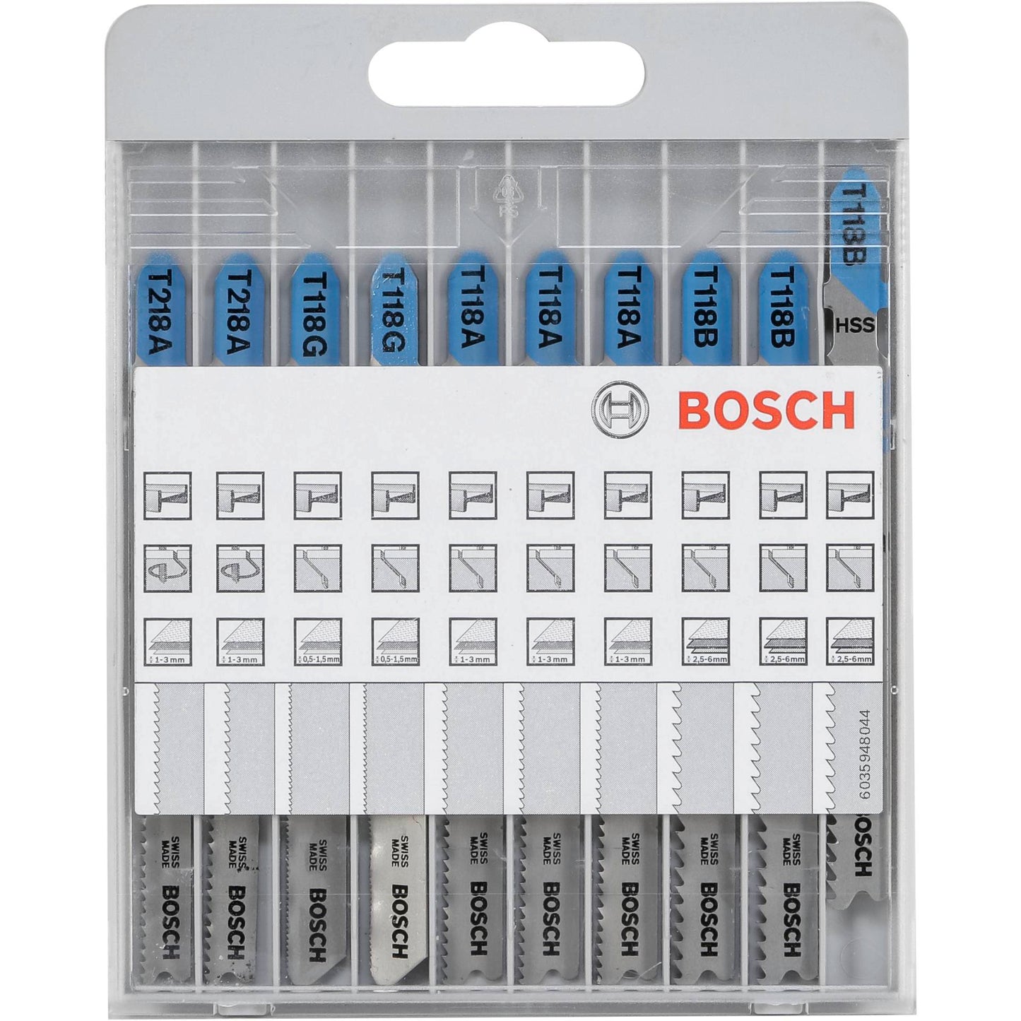 Bosch 10 pcs. Jigsaw Blade Kit basic for Metal and Wood