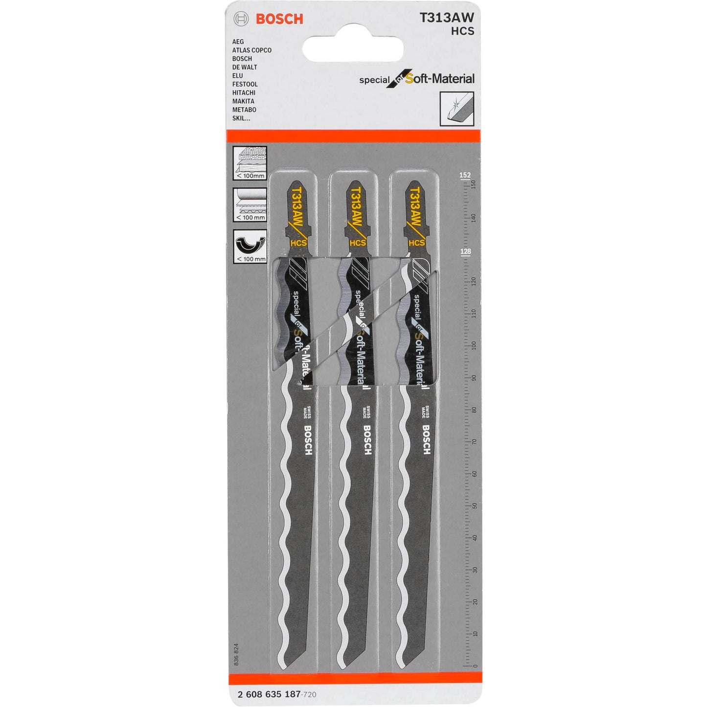 Bosch Jigsaw Blade T 313 3 pcs.