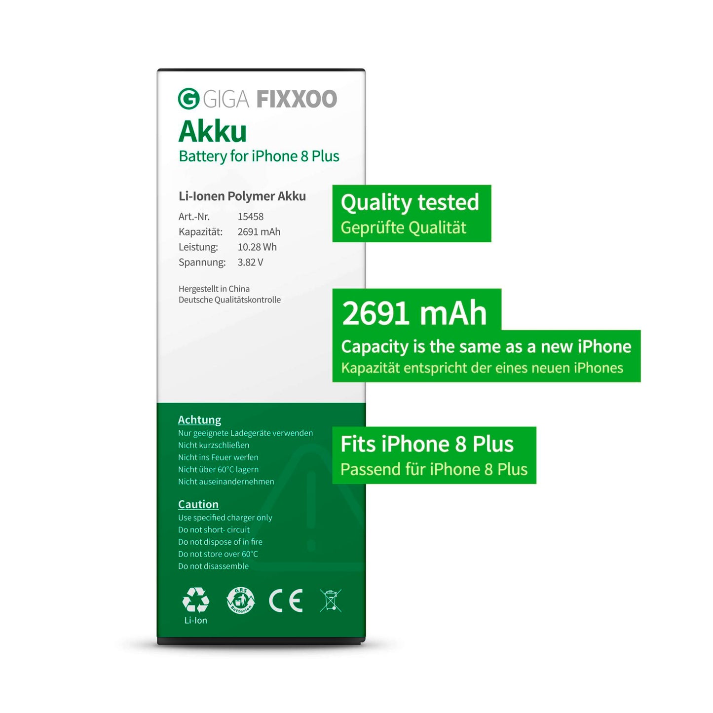 GIGA Fixxoo iPhone 8 Plus Battery