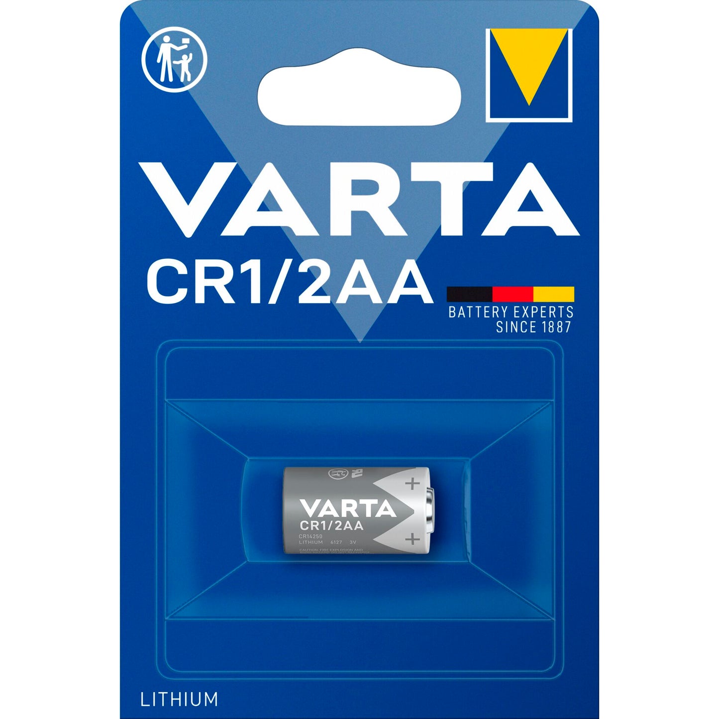 1 Varta Lithium CR 1/2 AA 700mAh 3V