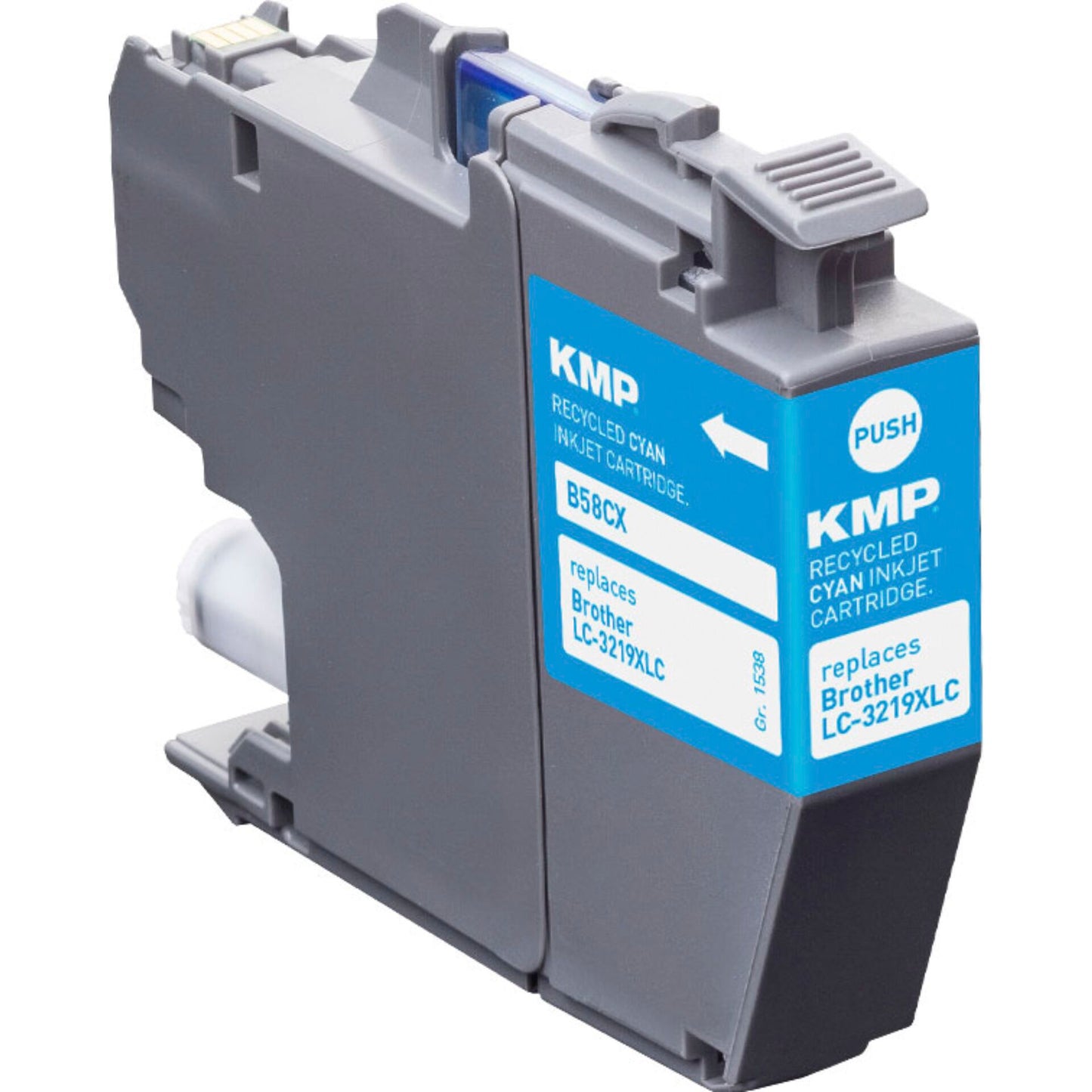 KMP B58CX ink cartridge cyan comp. with Brother LC-3219XLC