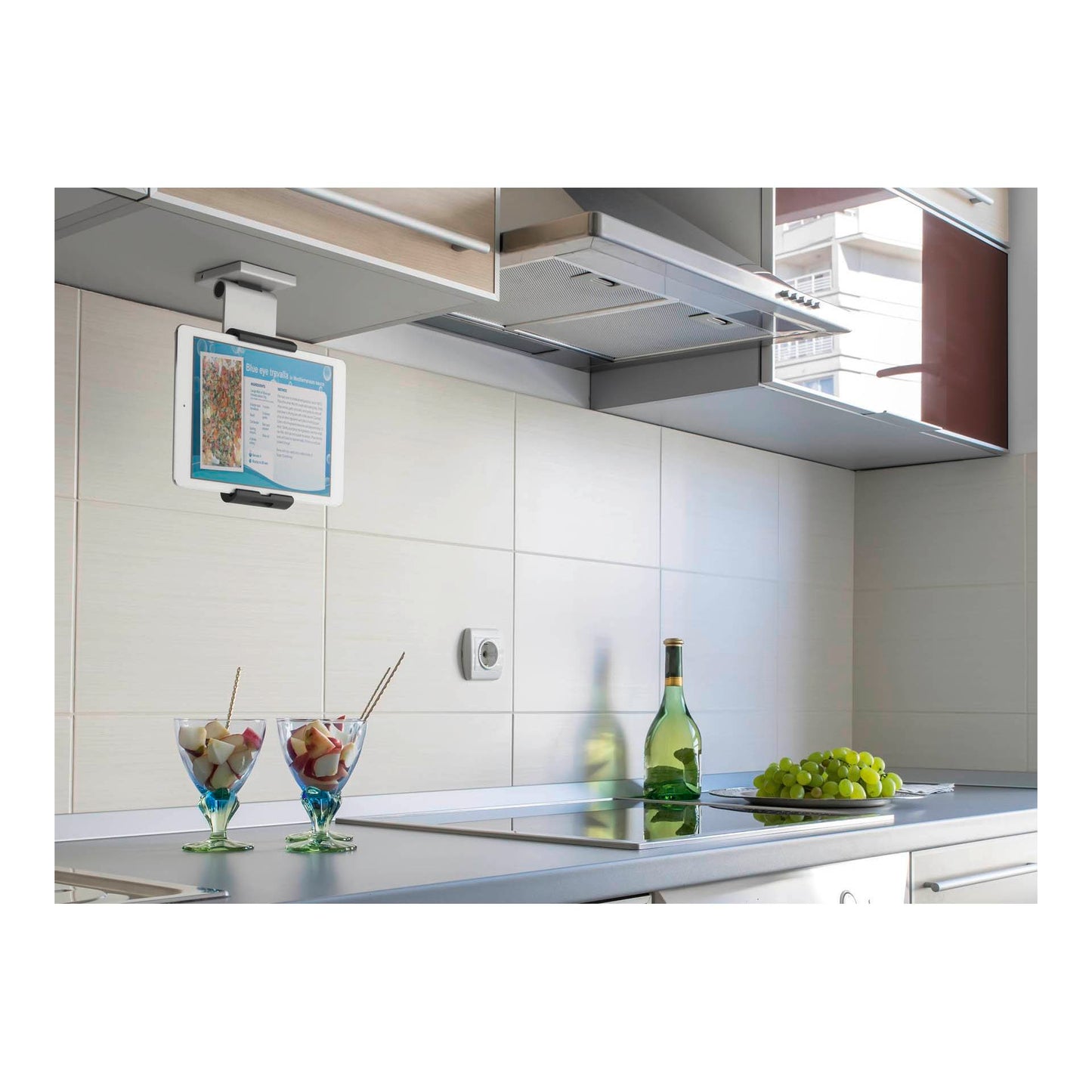 Durable Tablet Holder WALL PRO metallic silver 8935-23