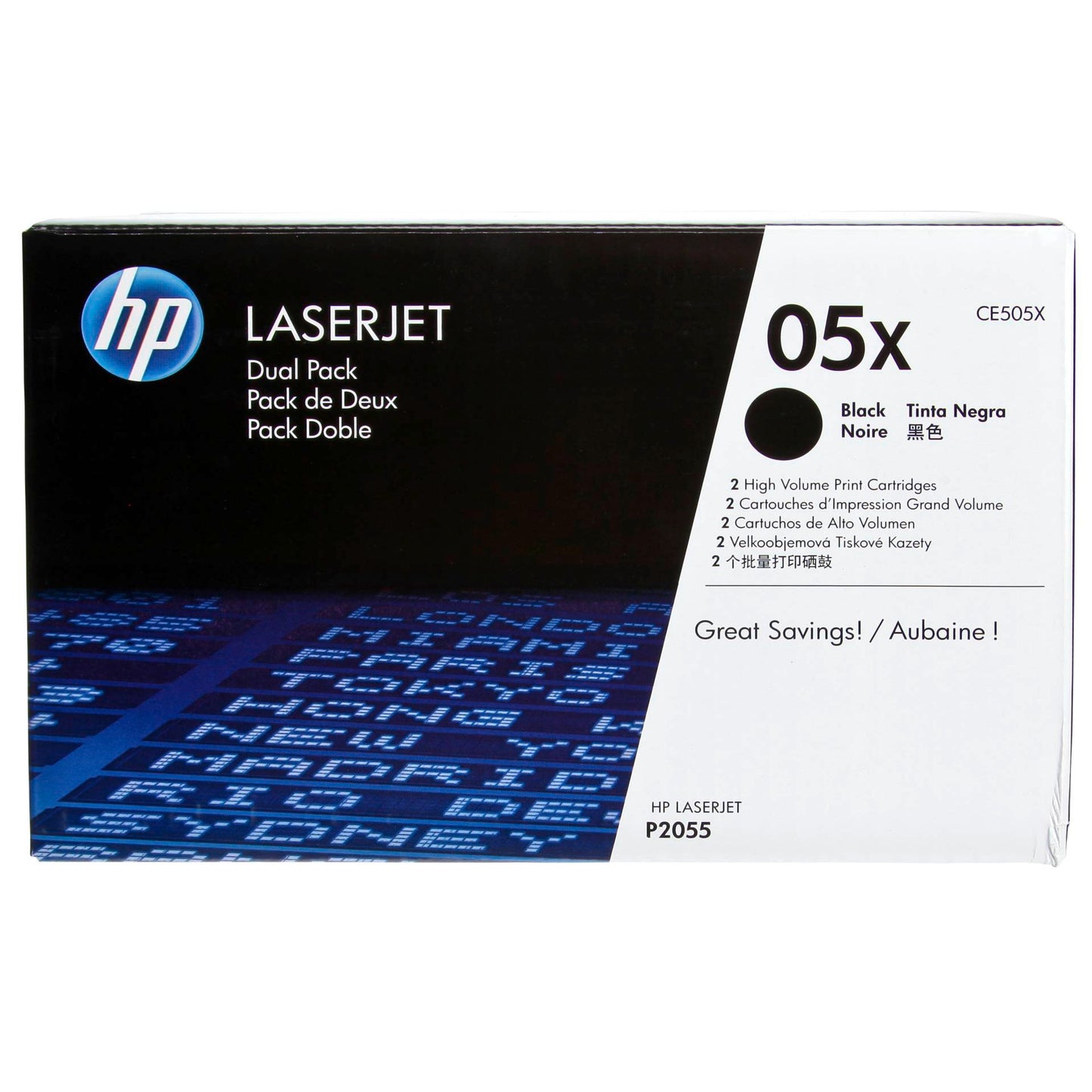 HP Toner CE 505 XD Twin Pack black No. 05 X
